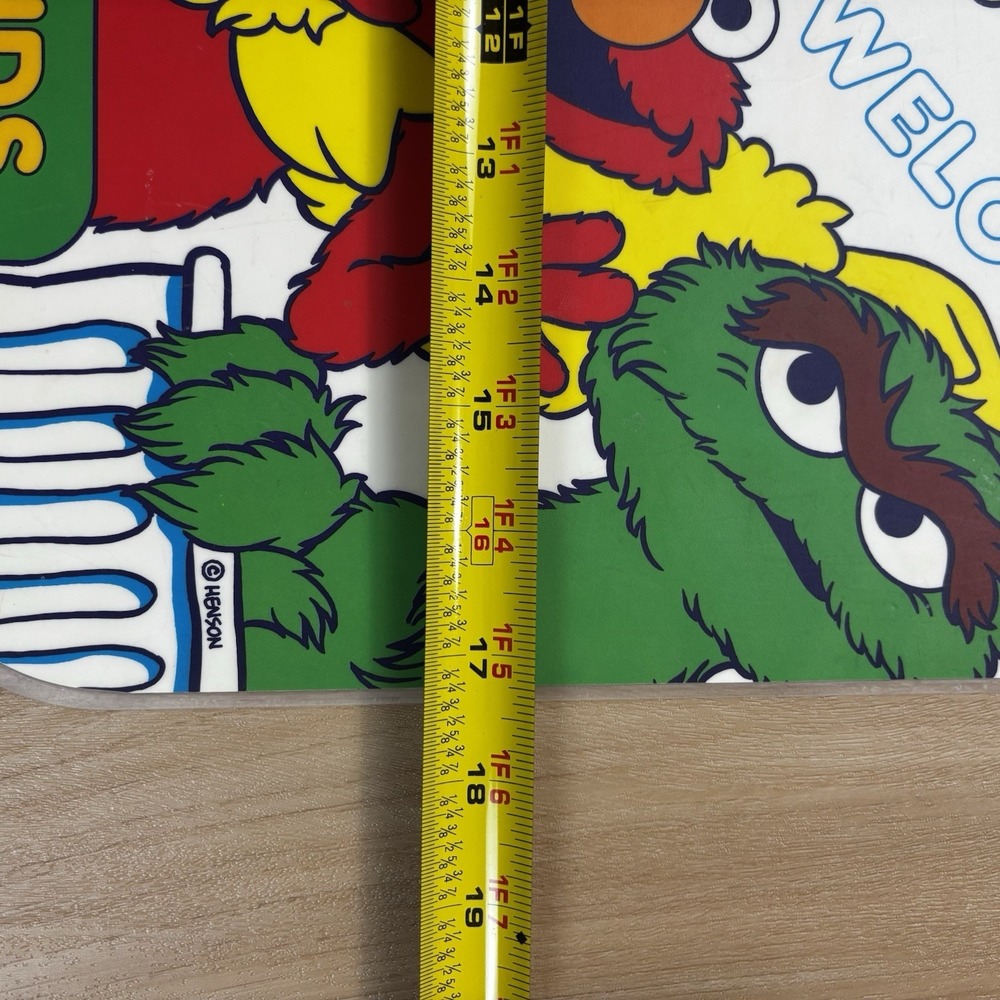 Sesame Street Child Placemat Jim Henson *1994* Double Sided Vintage Elmo - Picture 5 of 6